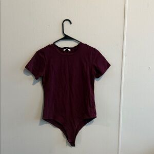 Elegant Burgundy Women's Bodysuit